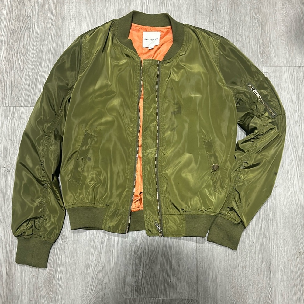 Green Bomber jacket